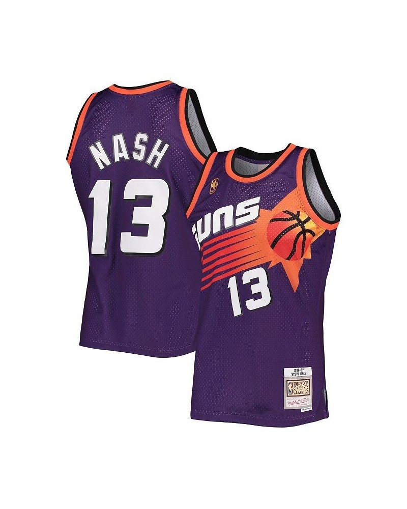 Men's Steve Nash Purple Phoenix Suns 1996-97 Hardwood Classics Swingman Jersey $53.20 Jersey