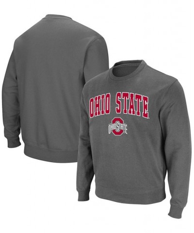 Men's Charcoal Ohio State Buckeyes Team Arch Logo Tackle Twill Pullover Sweatshirt $20.21 Sweatshirt