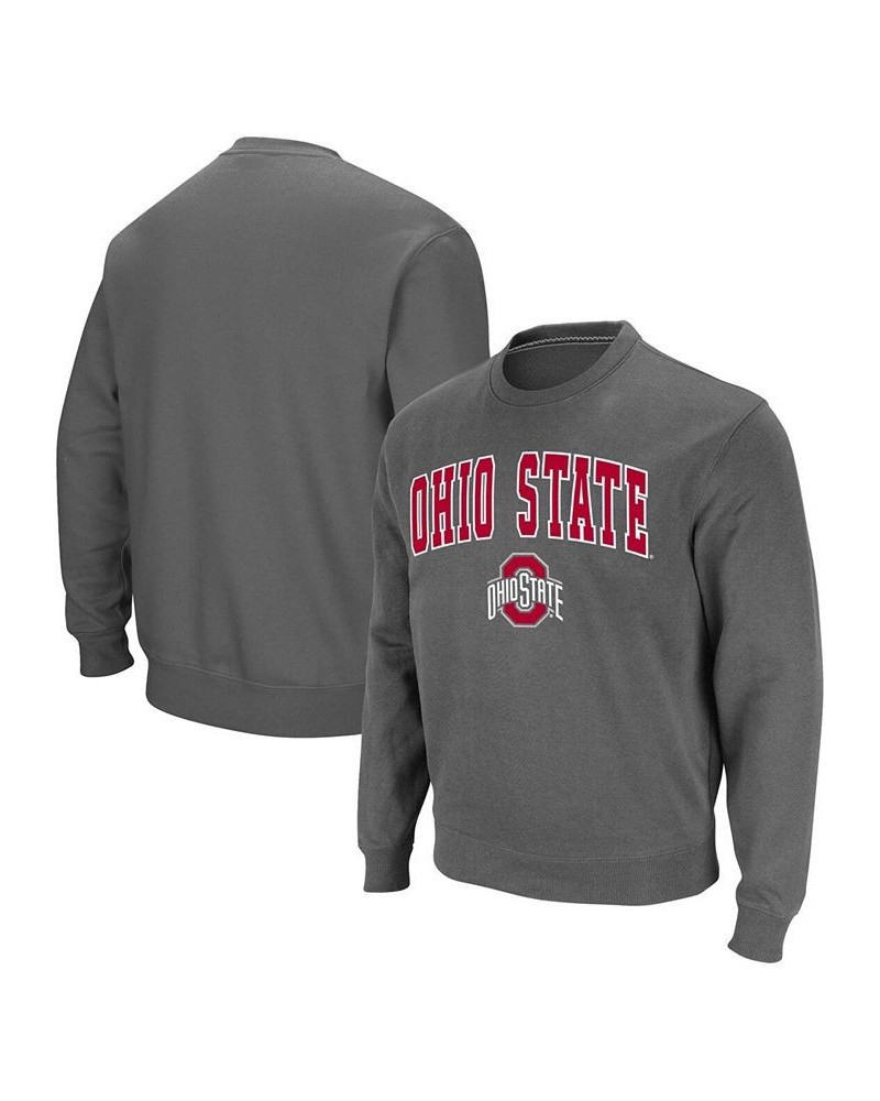 Men's Charcoal Ohio State Buckeyes Team Arch Logo Tackle Twill Pullover Sweatshirt $20.21 Sweatshirt