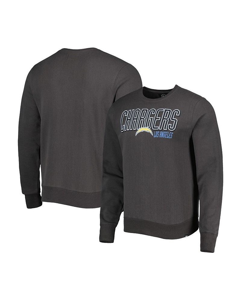 Men's Charcoal Los Angeles Chargers Locked In Headline Pullover Sweatshirt $33.81 Sweatshirt