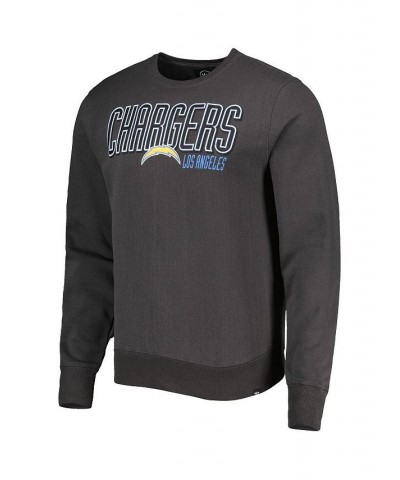 Men's Charcoal Los Angeles Chargers Locked In Headline Pullover Sweatshirt $33.81 Sweatshirt