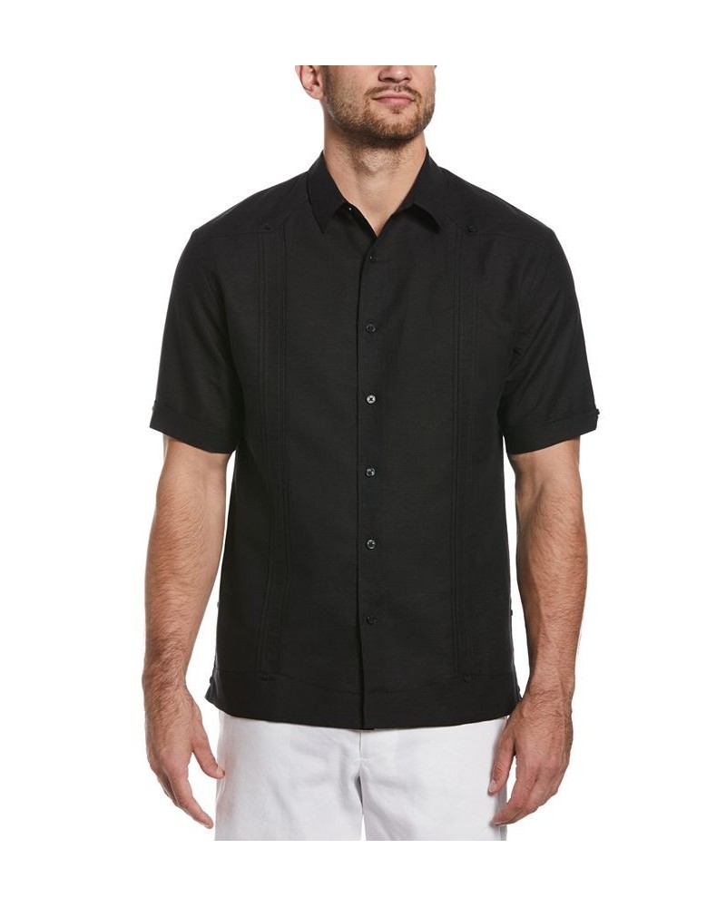 Men's Pleated Textured Guayabera Shirt PD01 $29.70 Shirts