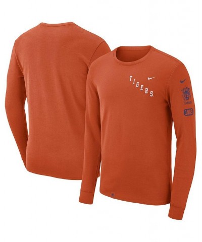 Men's Orange Clemson Tigers Repeat Logo 2-Hit Long Sleeve T-shirt $19.80 T-Shirts