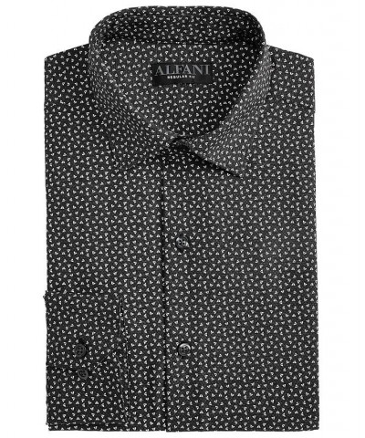 Men's Regular Fit Travel Ready Angled Geo Print Dress Shirt Multi $10.94 Dress Shirts