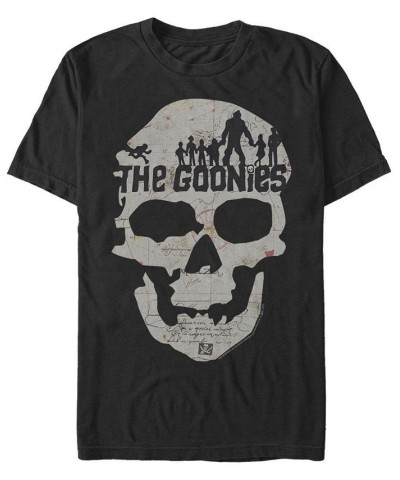 Men's The Goonies 1985 Goonie Skull Map Short Sleeve T-shirt Black $20.29 T-Shirts