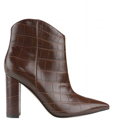 Women's Lezari Heeled Western Booties PD05 $29.22 Shoes