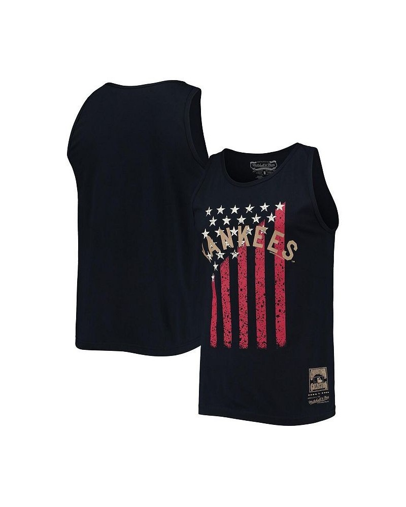 Men's Navy New York Yankees Cooperstown Collection Stars and Stripes Tank Top $20.16 T-Shirts