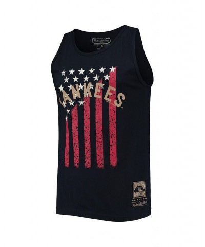 Men's Navy New York Yankees Cooperstown Collection Stars and Stripes Tank Top $20.16 T-Shirts