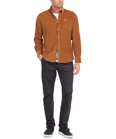 Men's Ramsey Tailored-Fit Corduroy Shirt Tan/Beige $30.78 Shirts