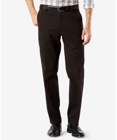 Men's Easy Straight Fit Khaki Stretch Pants Black $22.50 Pants