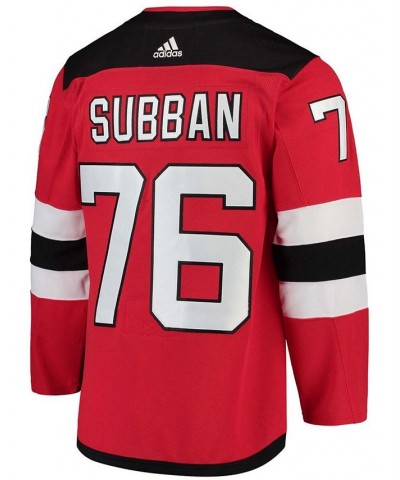 Men's P.K. Subban Red New Jersey Devils Authentic Player Jersey $67.64 Jersey