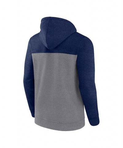 Men's Branded Heather Gray, Navy Dallas Cowboys Down and Distance Full-Zip Hoodie $39.10 Sweatshirt