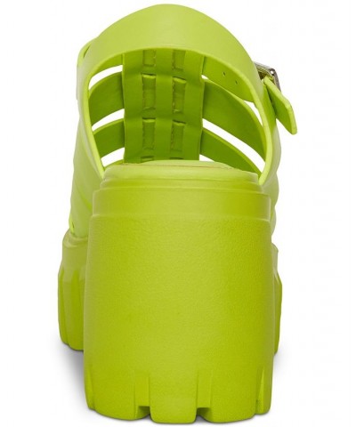 Genesis Platform Lug Sole Fisherman Sandals Green $35.88 Shoes