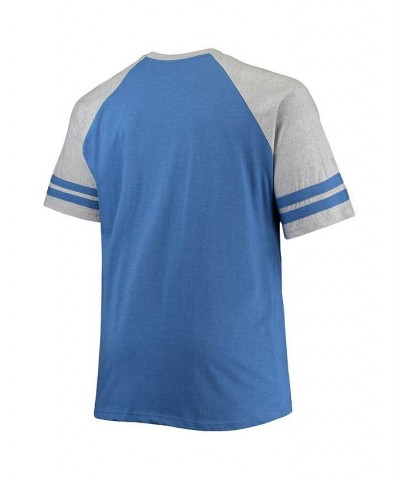 Men's Heathered Blue Toronto Maple Leafs Big and Tall Raglan T-shirt $22.00 T-Shirts