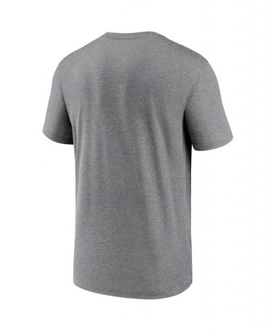 Men's Heathered Charcoal New Orleans Saints Legend Microtype Performance T-shirt $14.40 T-Shirts