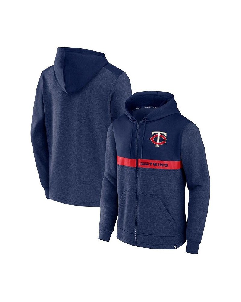 Men's Branded Navy Minnesota Twins Ultimate Champion Full-Zip Hoodie $36.80 Sweatshirt