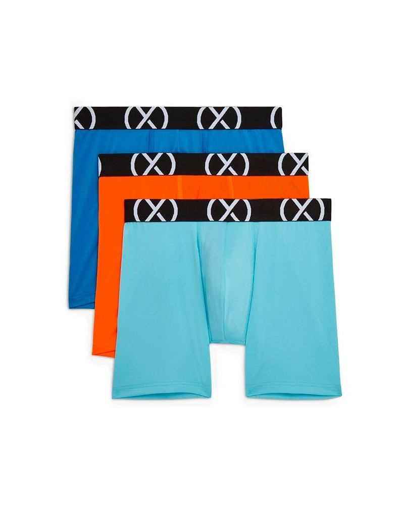 Men's Micro Sport 6" Performance Ready Boxer Brief, Pack of 3 Electric Blue, Shocking Orange, Blue Fish $23.40 Underwear