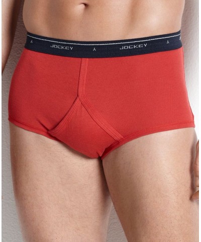 Men's Classic Collection Full-Rise Briefs 4-Pack Underwear Red/Black/Heather Assorted $14.68 Underwear