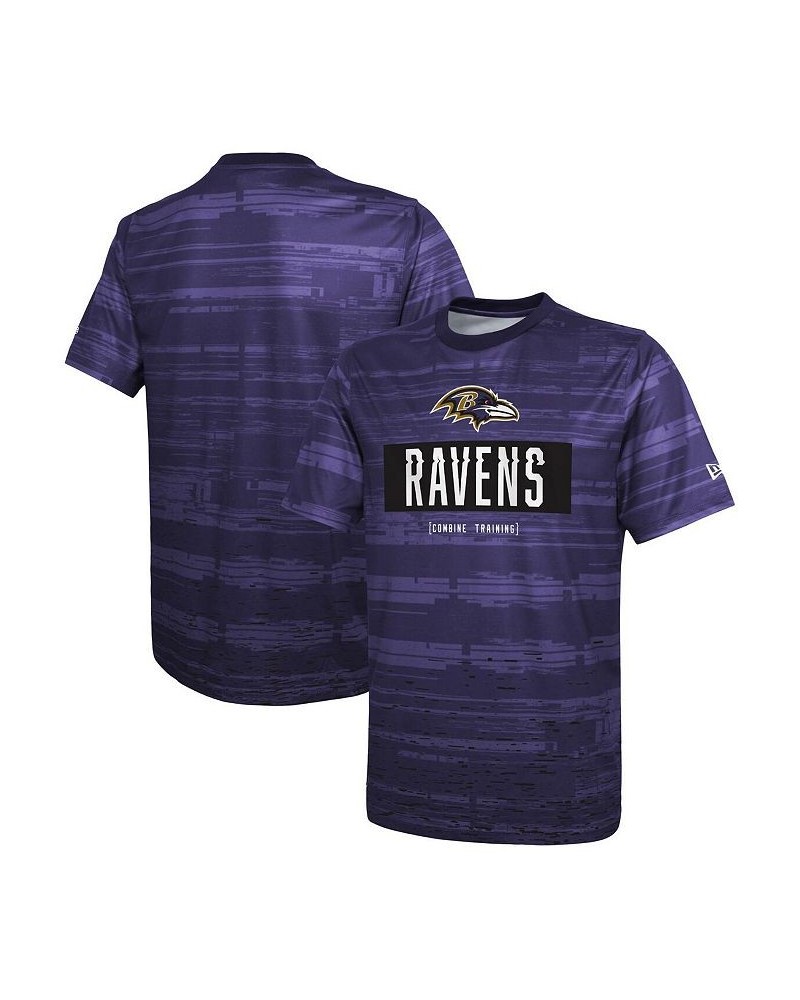 Men's Purple Baltimore Ravens Combine Authentic Sweep T-shirt $25.64 T-Shirts