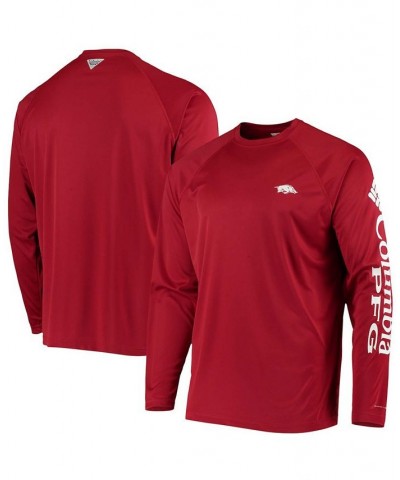 Men's Pfg Cardinal Arkansas Razorbacks Terminal Tackle Omni-Shade Long Sleeve T-shirt $20.00 T-Shirts