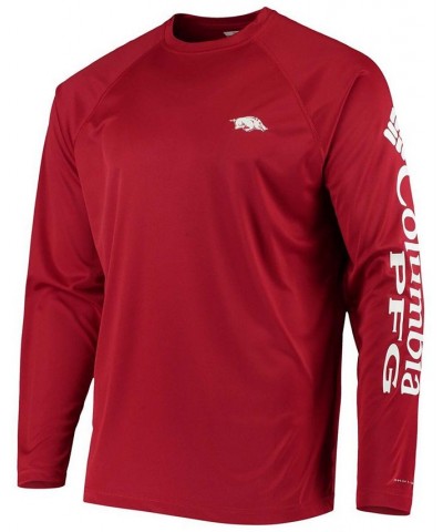 Men's Pfg Cardinal Arkansas Razorbacks Terminal Tackle Omni-Shade Long Sleeve T-shirt $20.00 T-Shirts