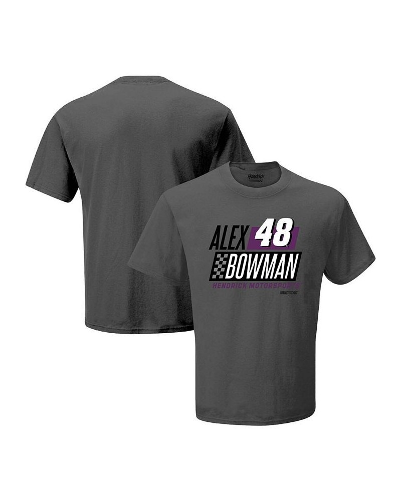 Men's Charcoal Alex Bowman 1-Spot Graphic T-shirt $20.64 T-Shirts