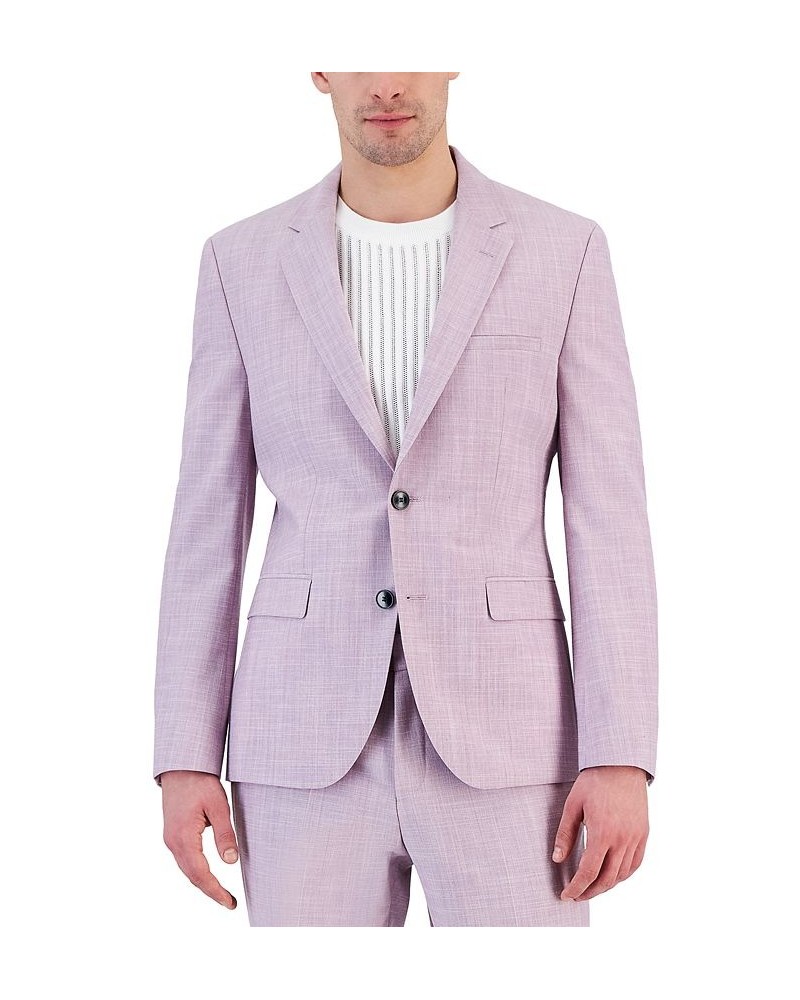 Boss Men's Modern-Fit Superflex Suit Jacket Purple $182.00 Suits