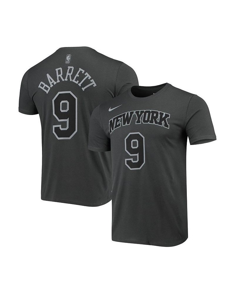 Men's RJ Barrett Gray New York Knicks Icon Performance T-shirt $20.15 T-Shirts