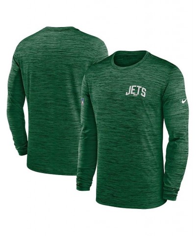 Men's Green New York Jets Velocity Athletic Stack Performance Long Sleeve T-shirt $24.07 T-Shirts