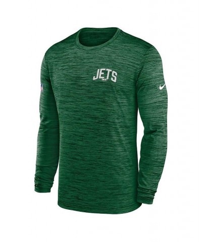 Men's Green New York Jets Velocity Athletic Stack Performance Long Sleeve T-shirt $24.07 T-Shirts