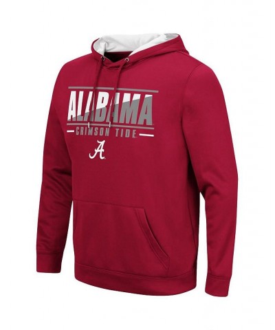 Men's Crimson Alabama Crimson Tide Slash Stack 2.0 Pullover Hoodie $33.14 Sweatshirt