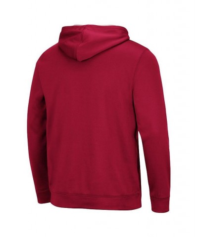 Men's Crimson Alabama Crimson Tide Slash Stack 2.0 Pullover Hoodie $33.14 Sweatshirt