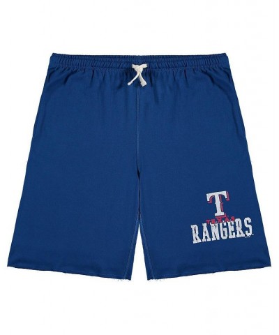 Men's Royal Texas Rangers Big and Tall French Terry Shorts $21.15 Shorts