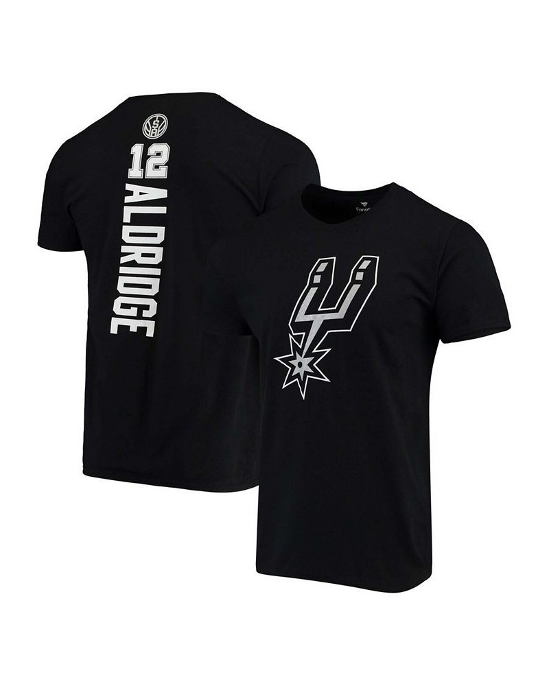 Men's Lamarcus Aldridge Black San Antonio Spurs Team Playmaker Name and Number T-shirt $16.66 T-Shirts