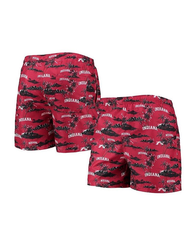 Men's Crimson Indiana Hoosiers Island Palm Swim Trunks $23.50 Swimsuits