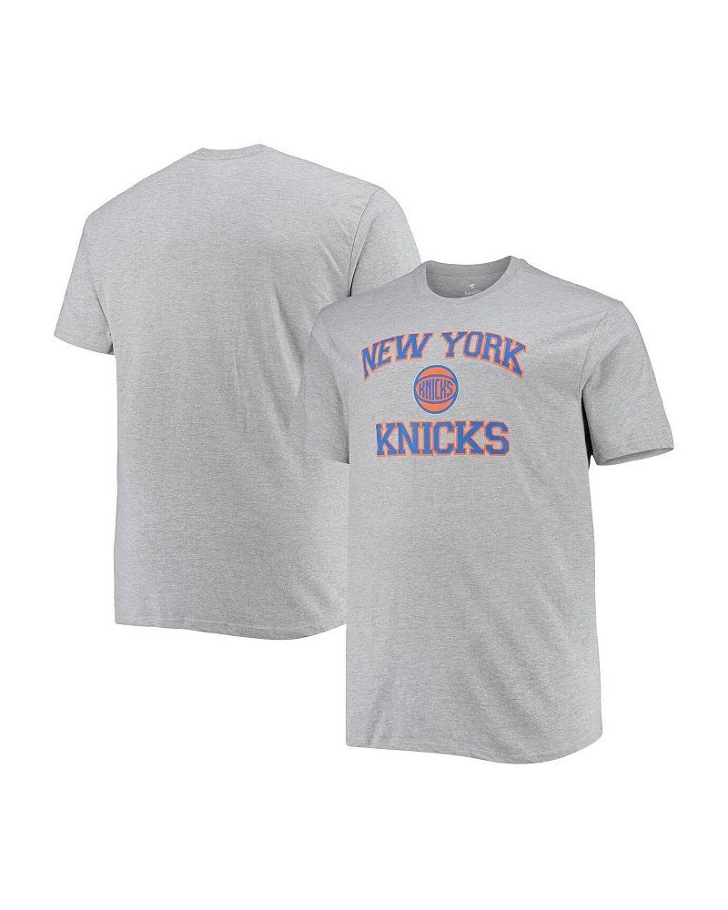 Men's Heathered Gray New York Knicks Big and Tall Heart & Soul T-shirt $25.99 T-Shirts