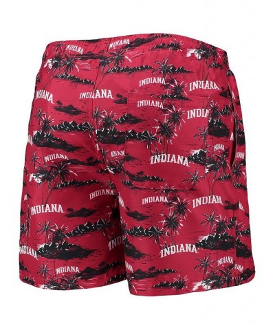 Men's Crimson Indiana Hoosiers Island Palm Swim Trunks $23.50 Swimsuits