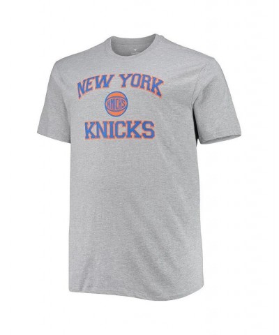 Men's Heathered Gray New York Knicks Big and Tall Heart & Soul T-shirt $25.99 T-Shirts