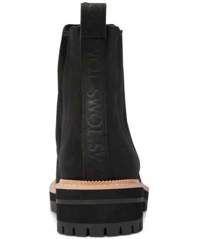 Women's Dakota Water-Resistant Chelsea Lug Booties Black $58.11 Shoes