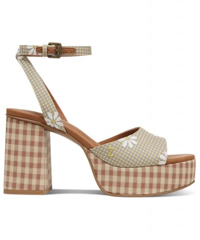 Women's Priya Two-Piece Strappy Platform Sandals PD03 $37.80 Shoes