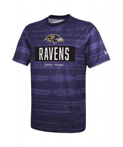 Men's Purple Baltimore Ravens Combine Authentic Sweep T-shirt $25.64 T-Shirts