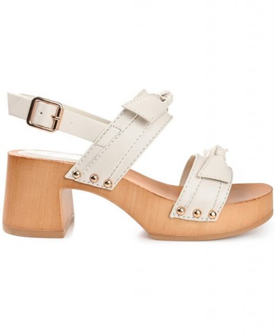 Women's Tia Platform Sandals White $53.90 Shoes