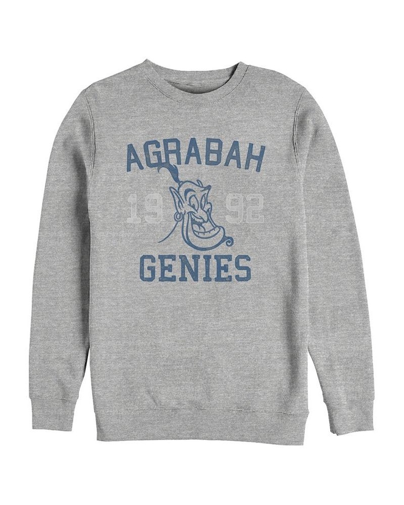 Disney Men's Aladdin Genie Agrabah Genies 1992, Crewneck Fleece Gray $31.34 Sweatshirt