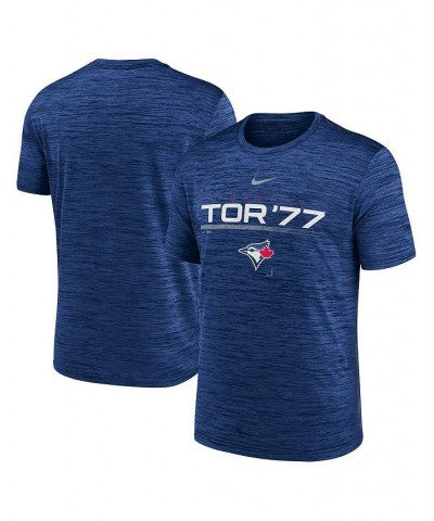 Men's Royal Toronto Blue Jays Wordmark Velocity Performance T-shirt $25.49 T-Shirts