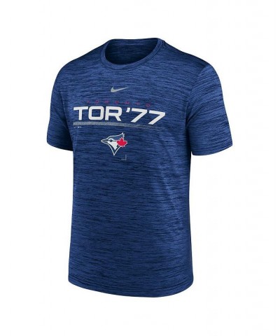 Men's Royal Toronto Blue Jays Wordmark Velocity Performance T-shirt $25.49 T-Shirts