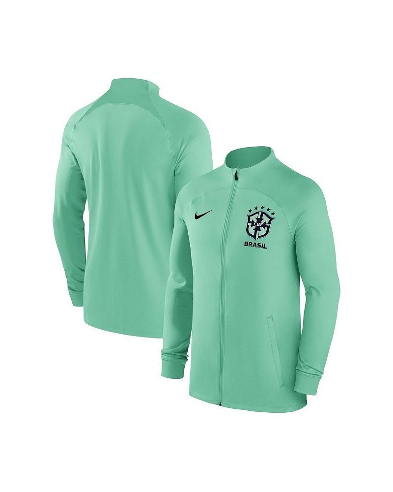 Men's Brazil National Team Green Strike Raglan Full-Zip Performance Track Jacket $33.60 Jackets