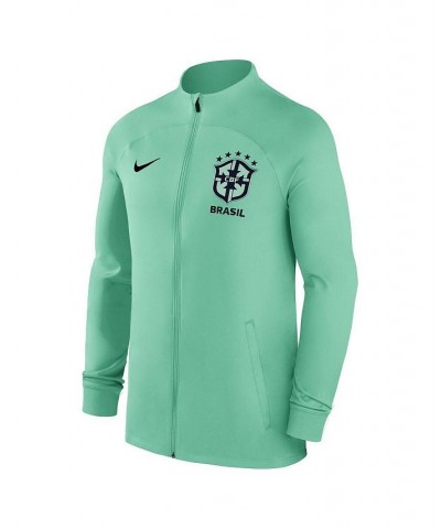 Men's Brazil National Team Green Strike Raglan Full-Zip Performance Track Jacket $33.60 Jackets