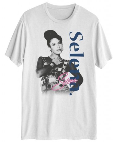 Men's Selena Short Sleeve T-shirt White $14.10 T-Shirts