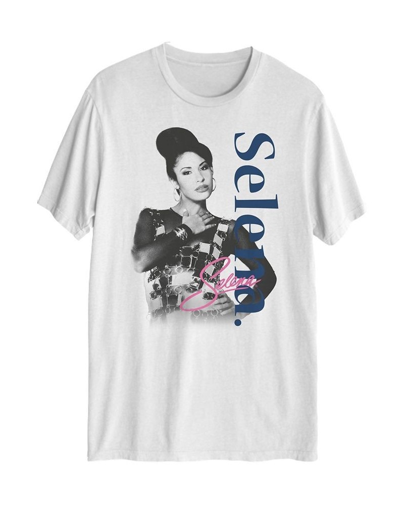 Men's Selena Short Sleeve T-shirt White $14.10 T-Shirts