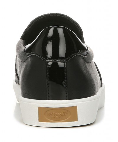 Women's Madison Slip on Sneakers Black Perf Faux Leather $27.60 Shoes